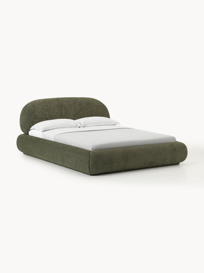 Lux Alba Teddy Bouclé Bed, Upholstered