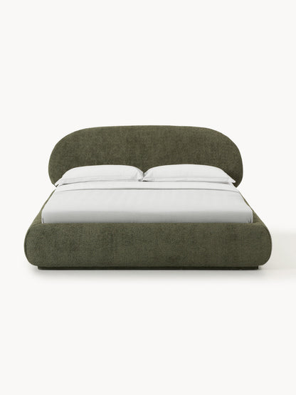 Lux Alba Teddy Bouclé Bed, Upholstered
