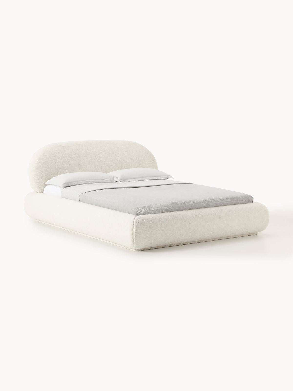 Lux Alba Upholstered Teddy Bed with Storage