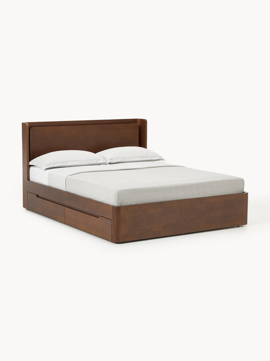 Lux Allow Timber Bed with Drawers
