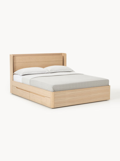 Lux Allow Timber Bed with Drawers