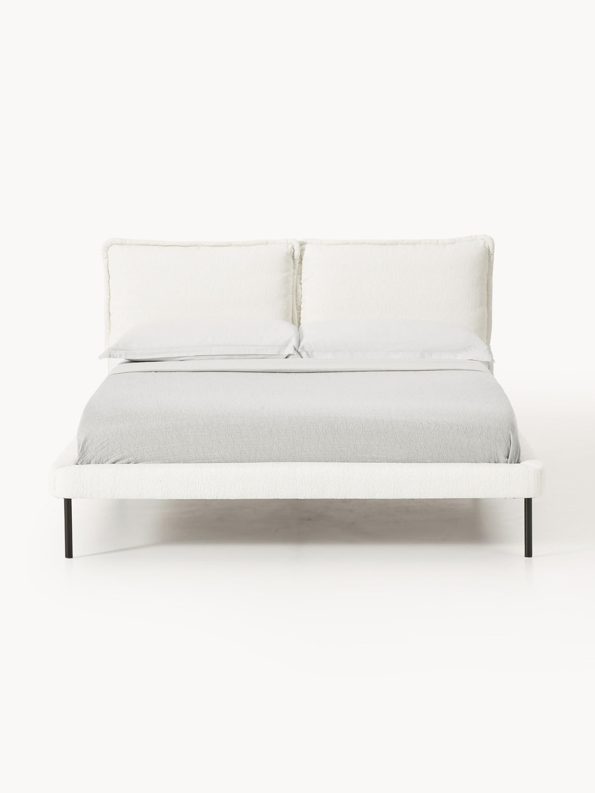 Lux Amelia Teddy Bouclé Bed, Upholstered