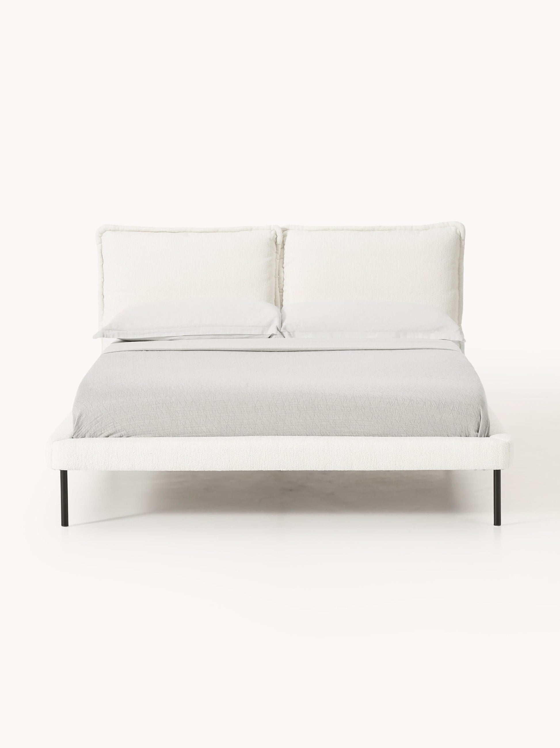Lux Amelia Teddy Bouclé Bed, Upholstered