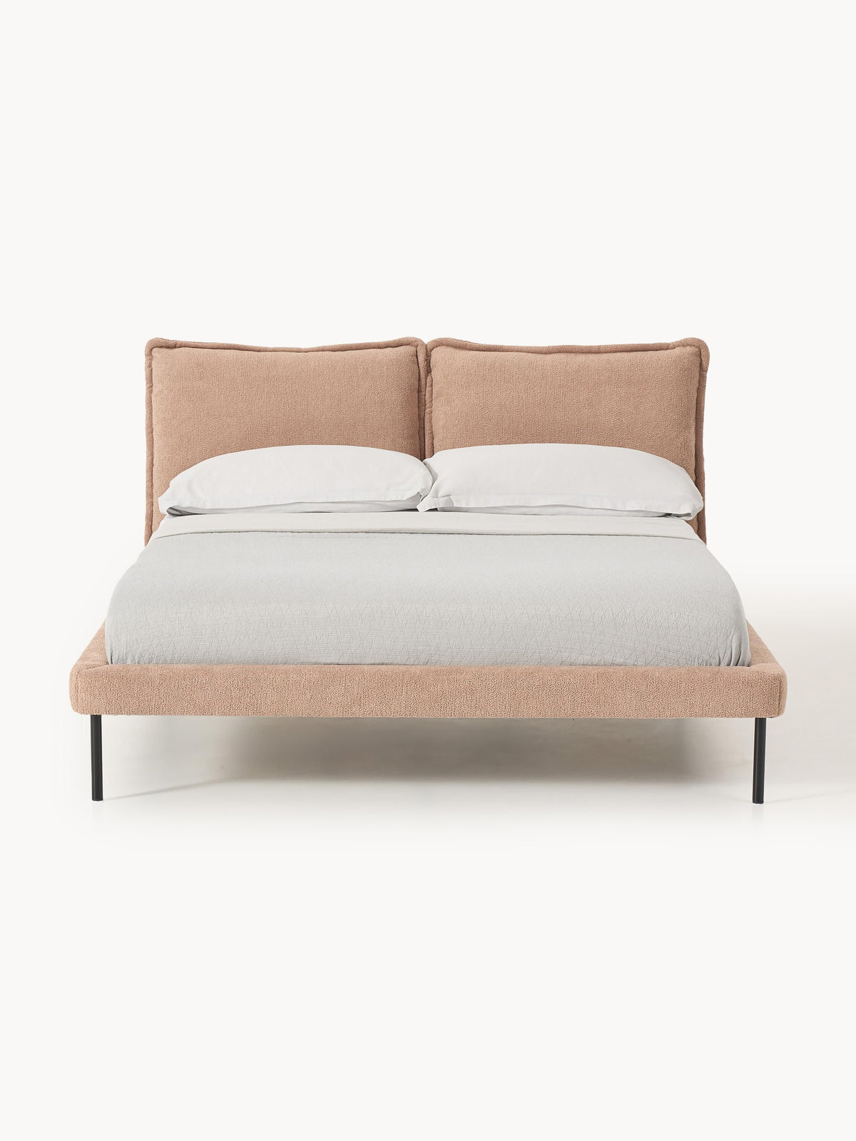 Lux Amelia Teddy Bouclé Bed, Upholstered