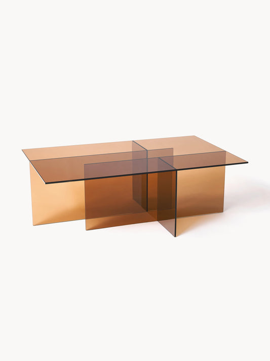 Lux Anouk Coffee Table in Glass (W 102 cm)