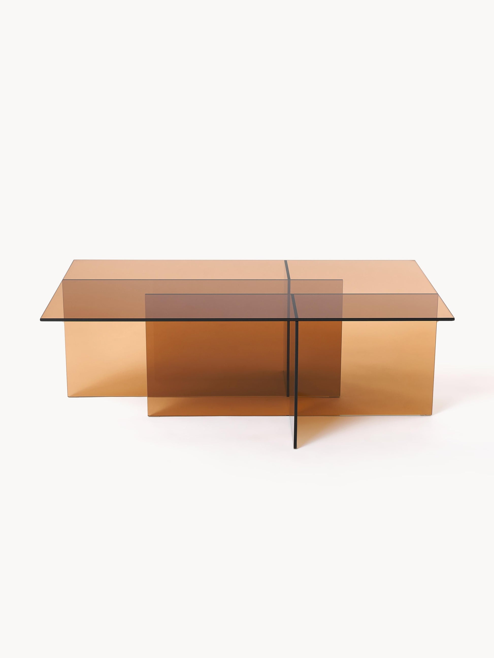Lux Anouk Coffee Table in Glass (W 102 cm)
