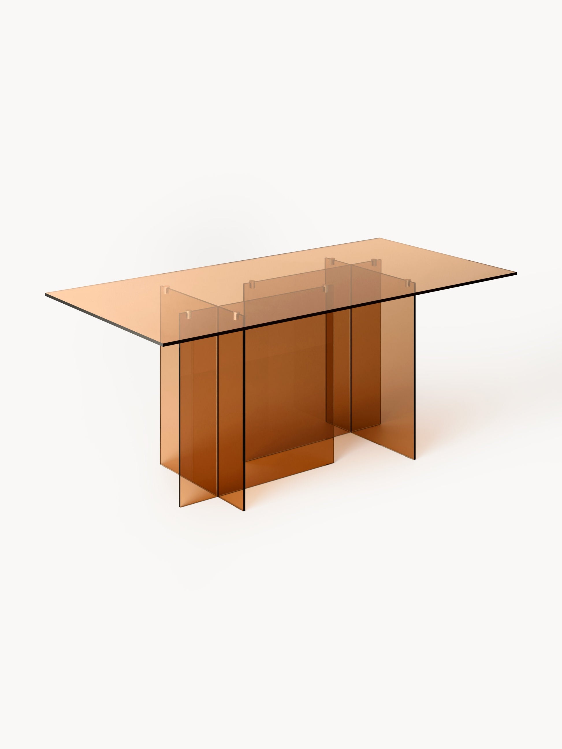 Lux Anouk Dining Table Made from Glass, 180 x 90 cm