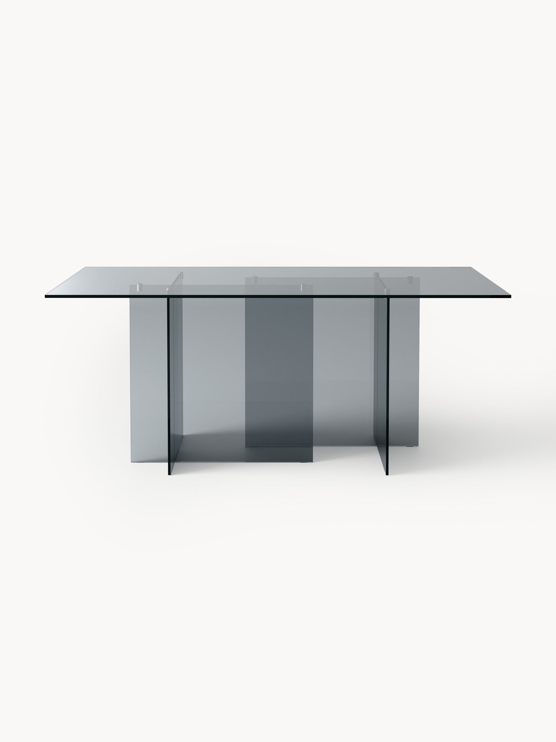 Lux Anouk Dining Table Made from Glass, 180 x 90 cm