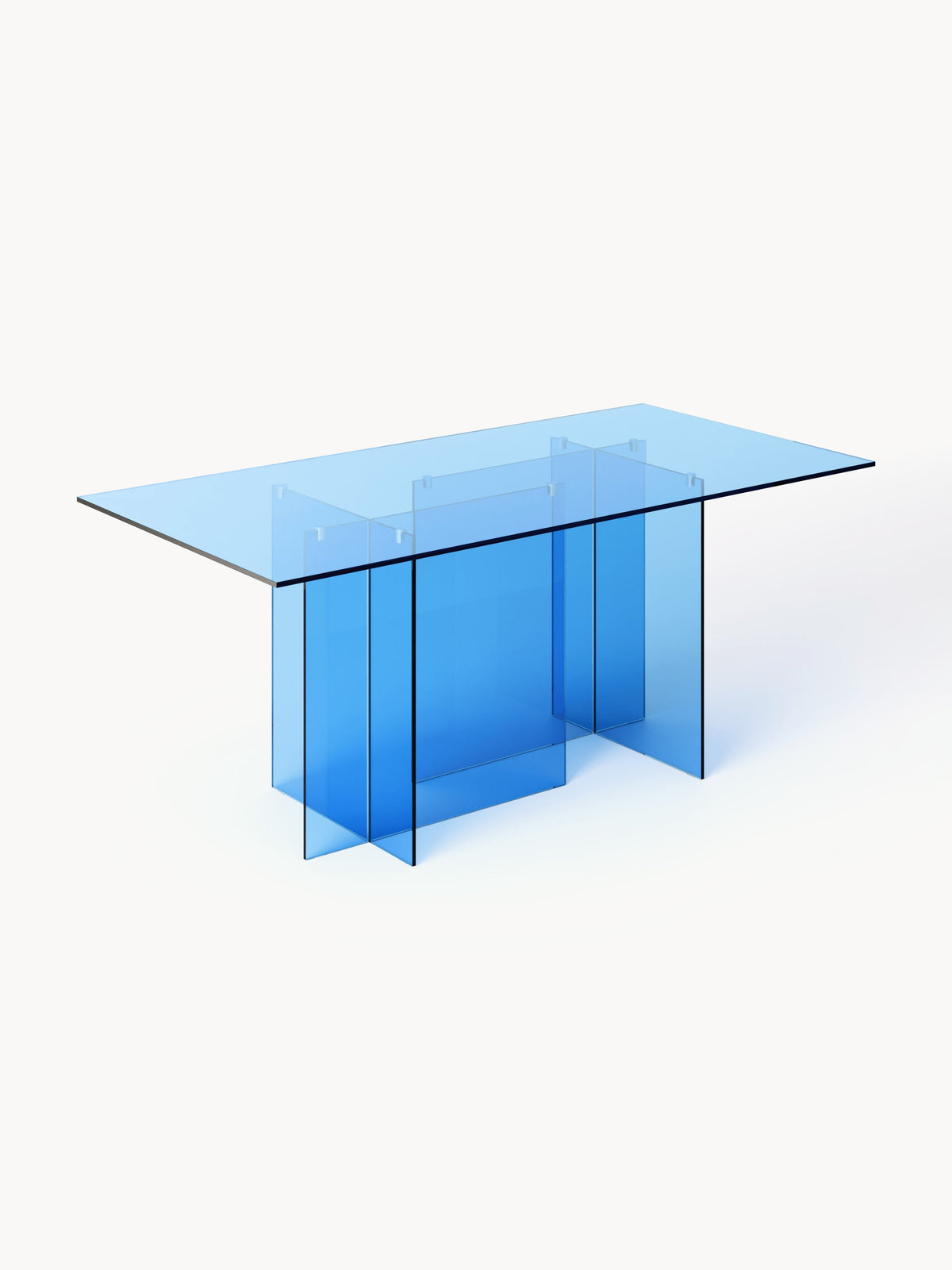 Lux Anouk Dining Table Made from Glass, 180 x 90 cm
