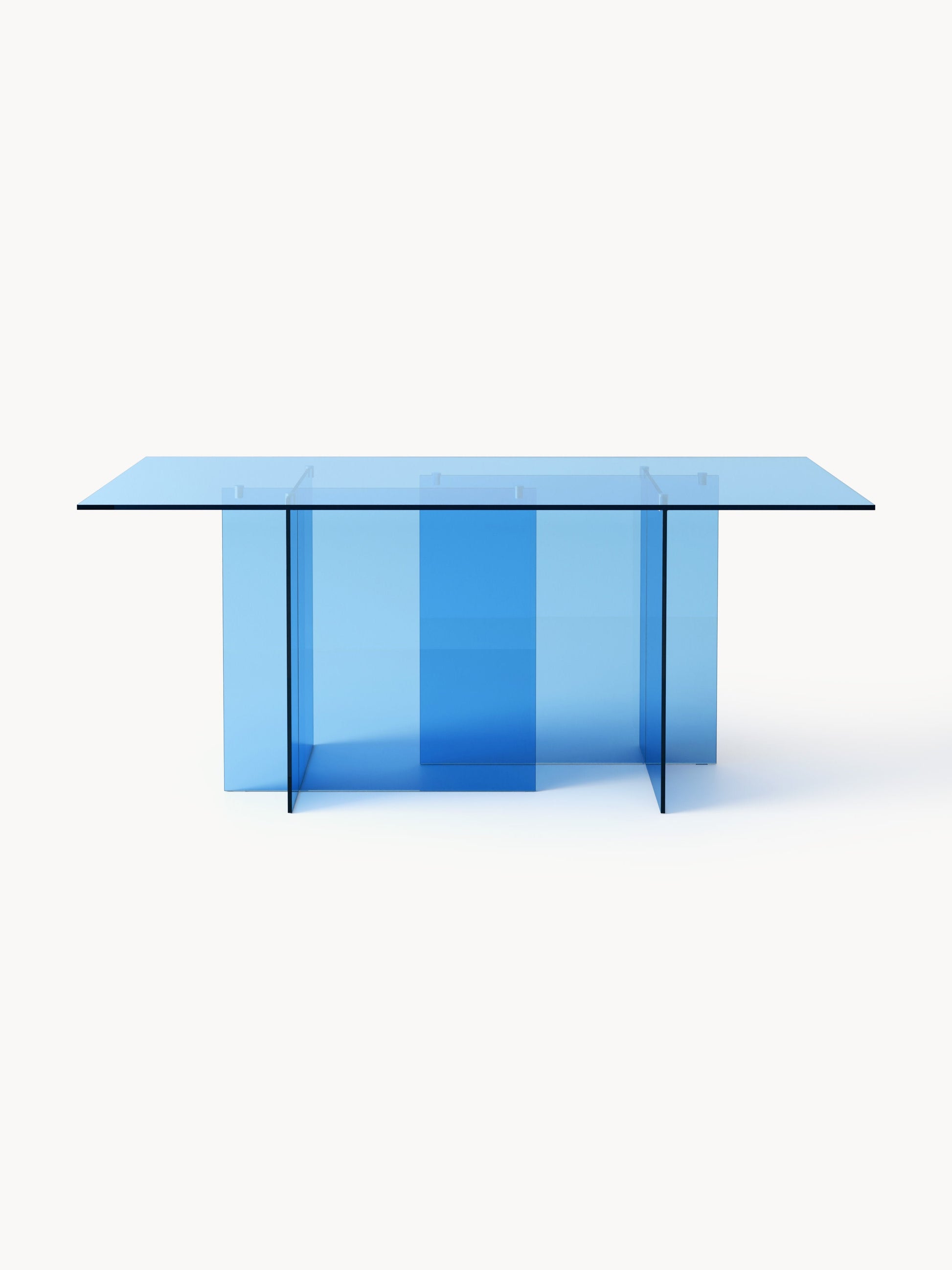 Lux Anouk Dining Table Made from Glass, 180 x 90 cm