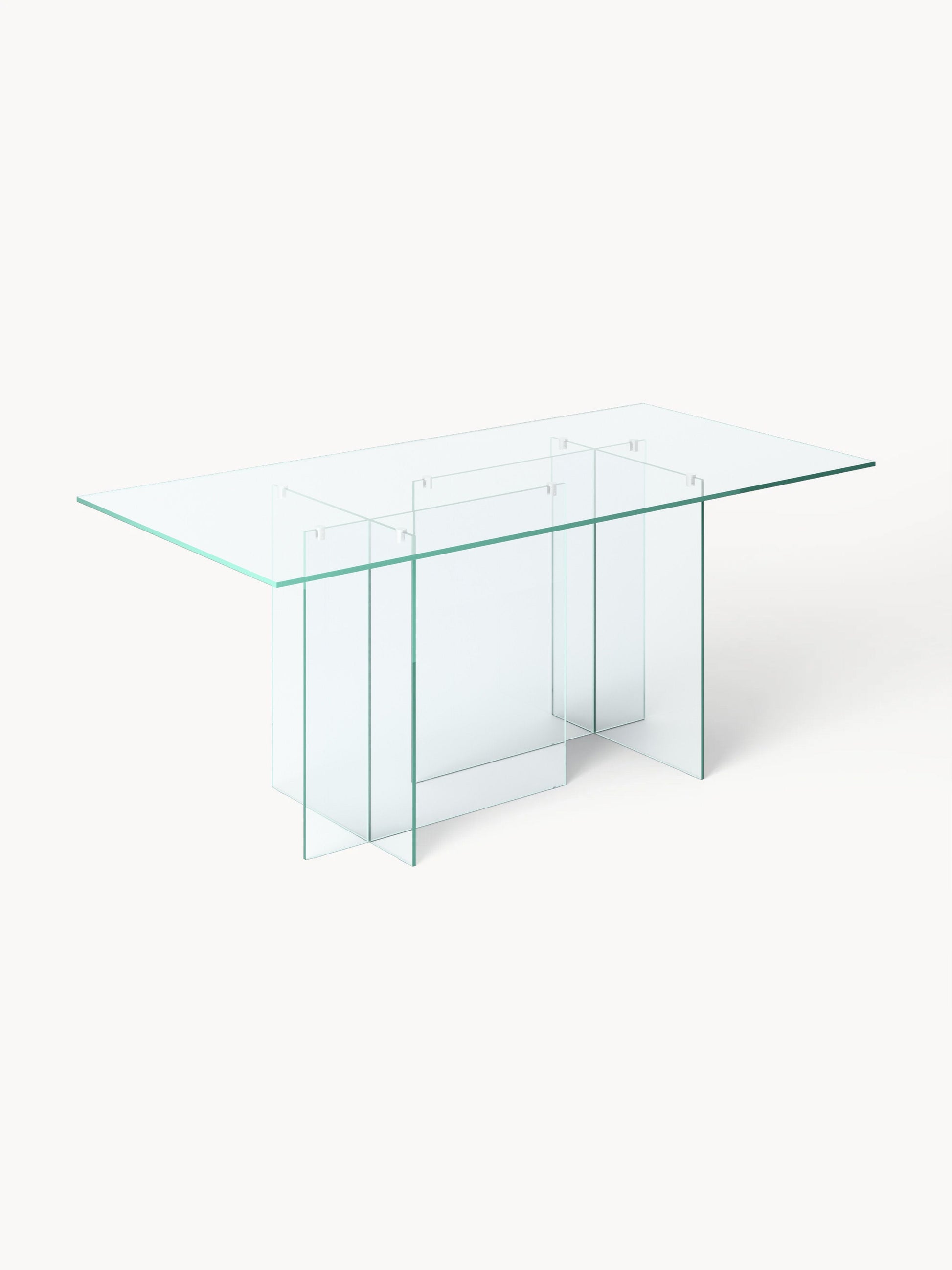 Lux Anouk Dining Table Made from Glass, 180 x 90 cm
