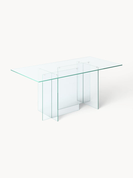 Lux Anouk Dining Table Made from Glass, 180 x 90 cm