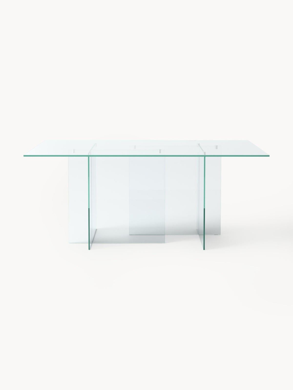 Lux Anouk Dining Table Made from Glass, 180 x 90 cm