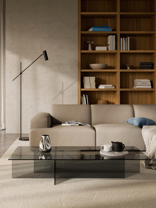 Lux Anouk Large Coffee Table in Glass (W 160 cm)
