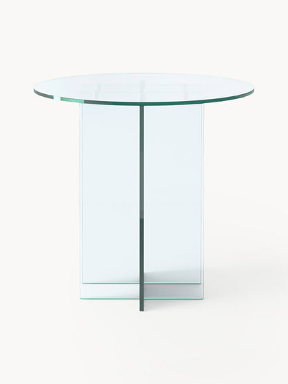 Lux Anouk Round Dining Table Made of Glass, in Various Sizes