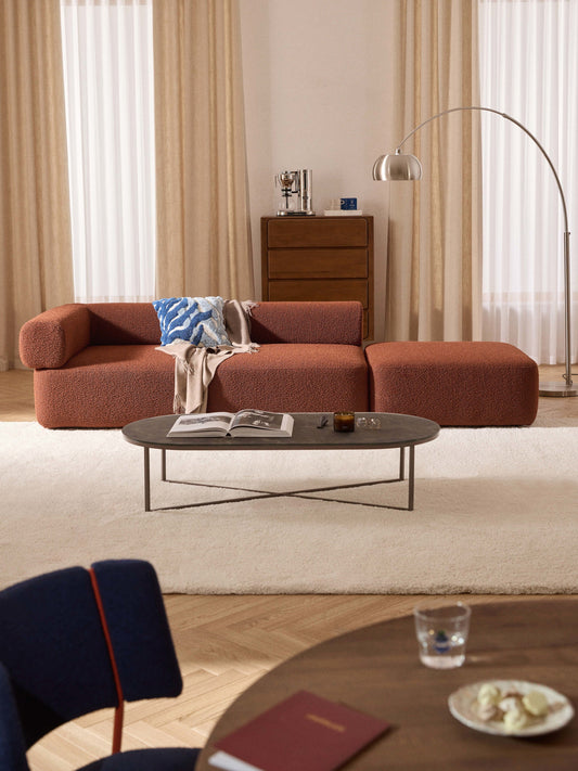 Lux Anton Modular Bouclé Footstool