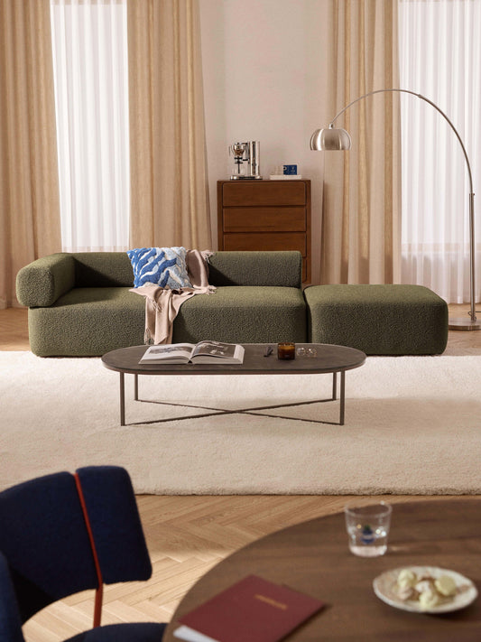 Lux Anton Modular Bouclé Footstool