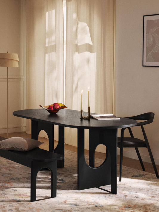 Lux Apollo Dining Table in Oval Shape, Available in Various Sizes