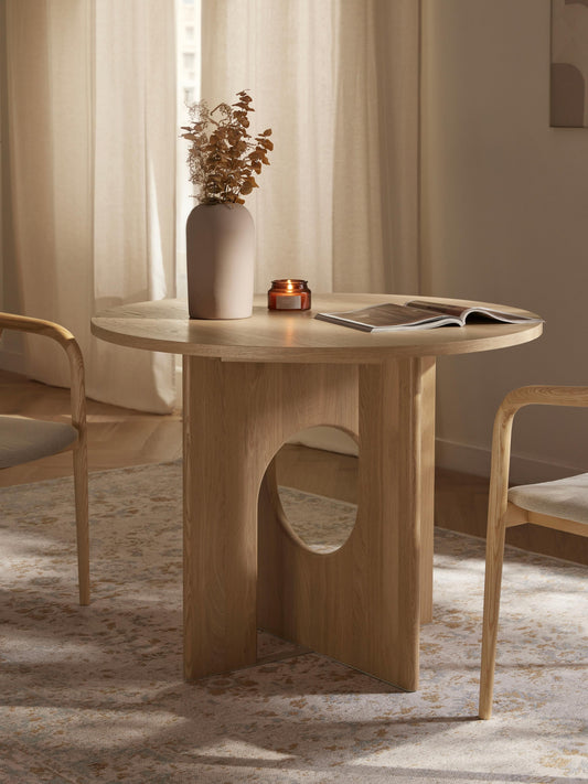 Lux Apollo Dining Table in Round Shape, Available in Various Sizes