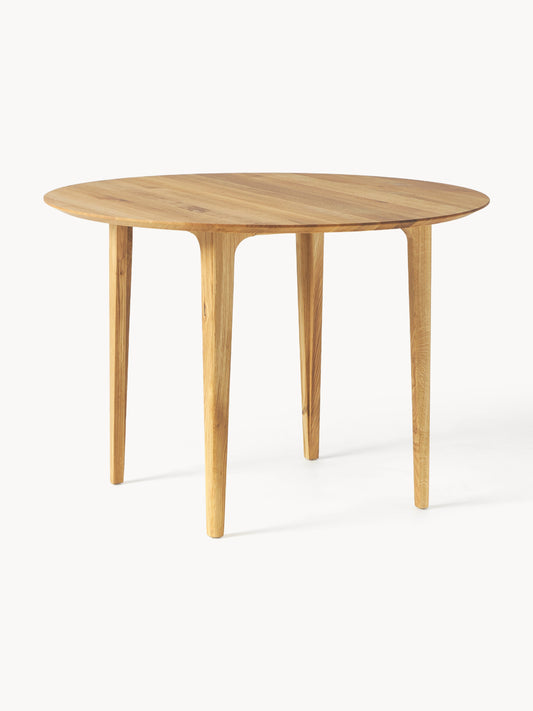 Lux Archie Round Dining Table, Ø 110 cm, in Oak