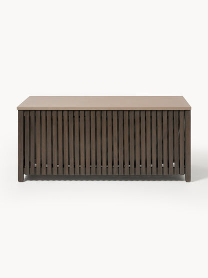 Lux Arkin Acacia Wood Garden Storage Box with Insert, Measuring W 129 cm