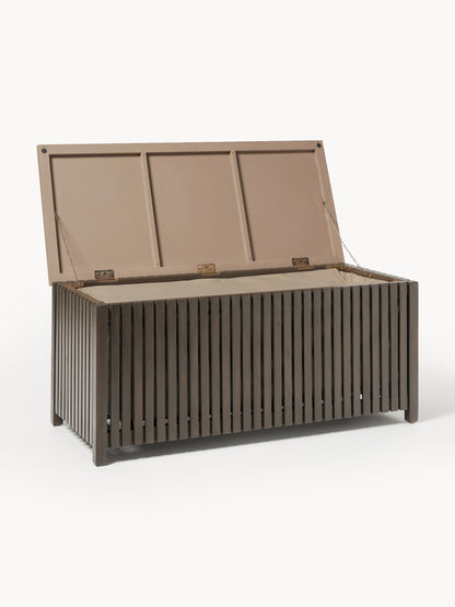 Lux Arkin Acacia Wood Garden Storage Box with Insert, Measuring W 129 cm
