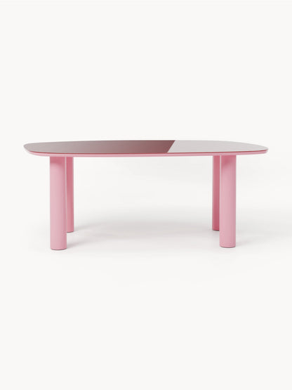 Lux Beni Organic Glass-Top Dining Table, 200 x 110 cm