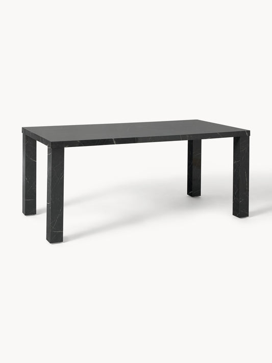 Lux Carl Marble-Look Dining Table, Measuring 180 x 90 cm
