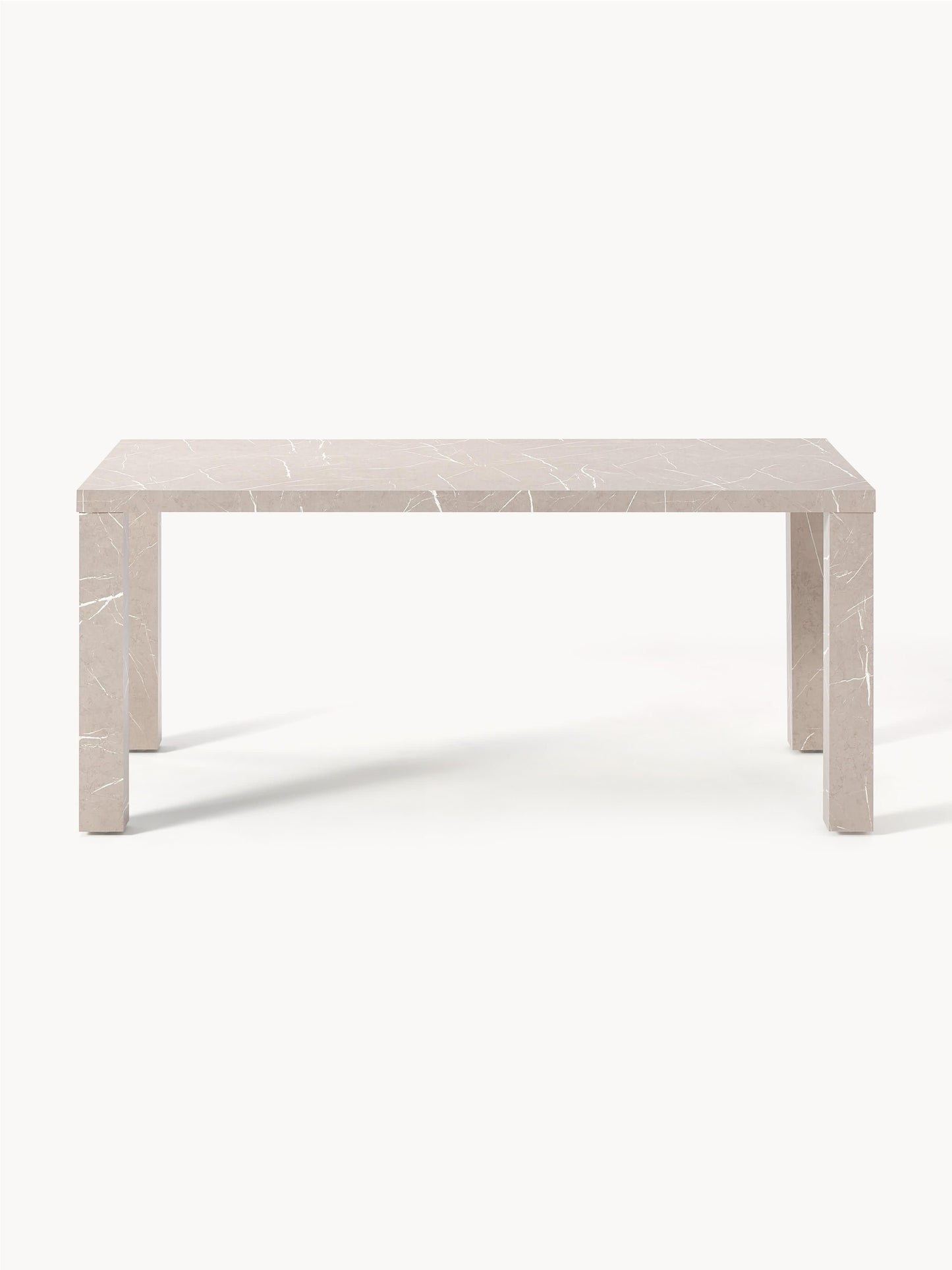 Lux Carl Marble-Look Dining Table, Measuring 180 x 90 cm