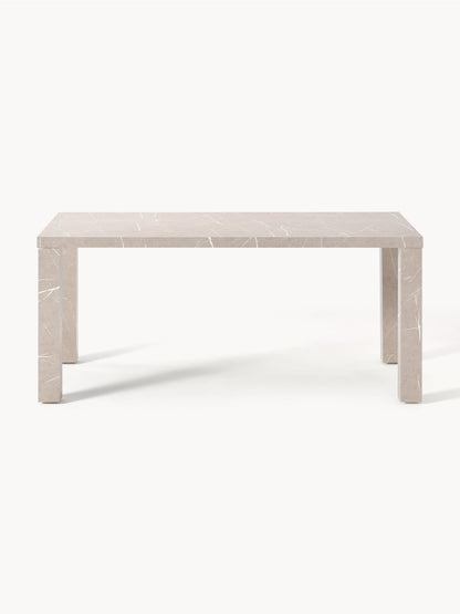 Lux Carl Marble-Look Dining Table, Measuring 180 x 90 cm
