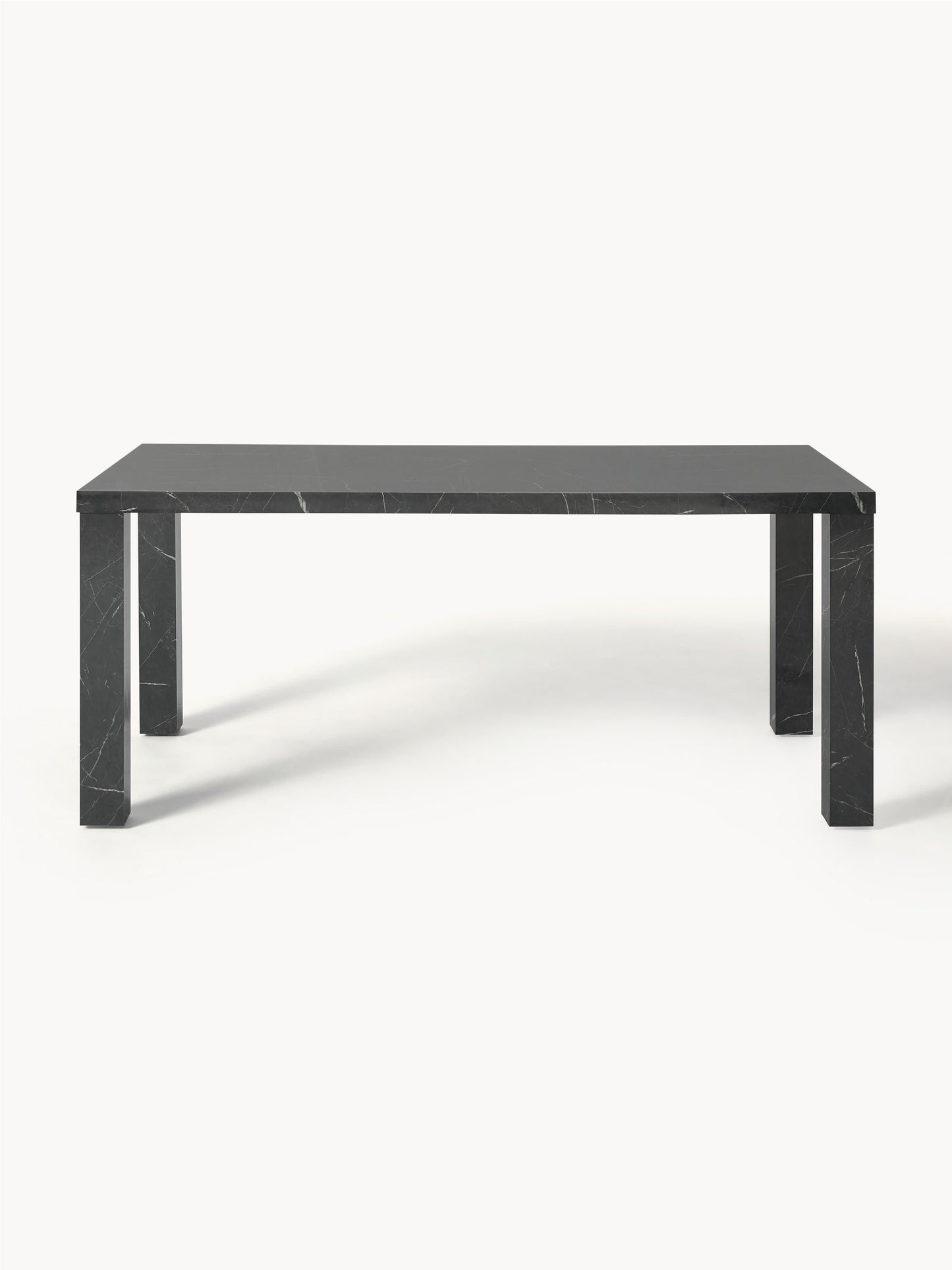 Lux Carl Marble-Look Dining Table, Measuring 180 x 90 cm