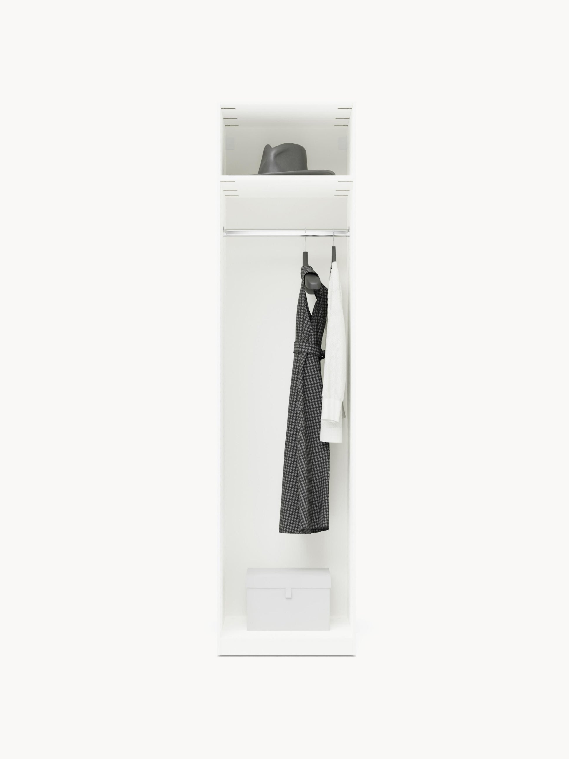 Lux Charlotte Modular Wardrobe with Hinged Doors, in Various Sizes, 50 cm Wide