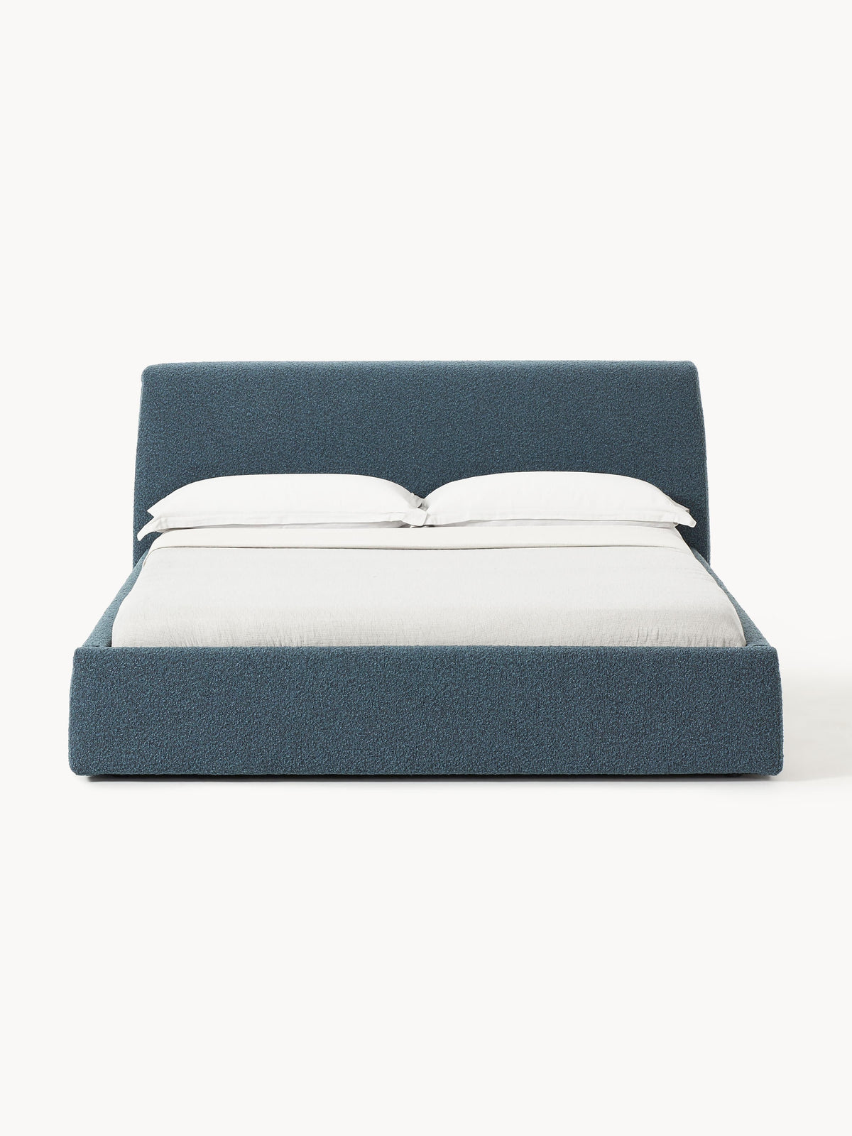 Lux Cloud Bouclé Bed, Upholstered