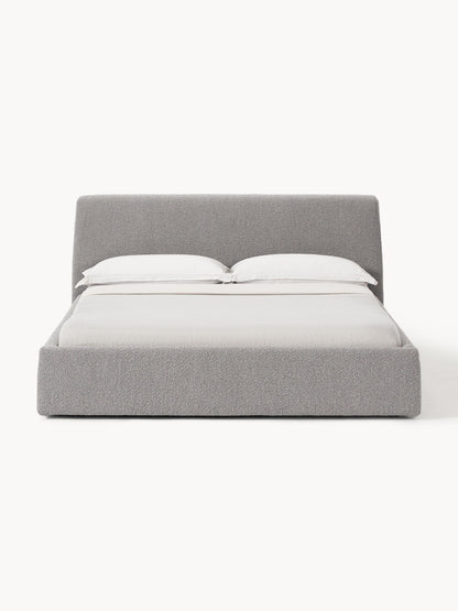 Lux Cloud Bouclé Bed, Upholstered