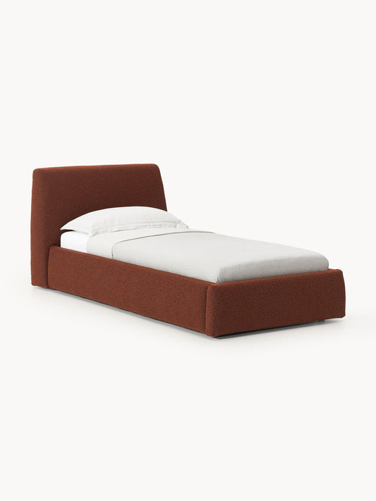 Lux Cloud Single Bouclé Bed with Storage