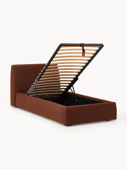 Lux Cloud Single Bouclé Bed with Storage