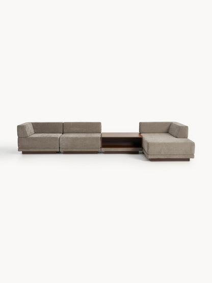 Lux Colin Modular Corner Couch (4-Seater) with Coffee Table