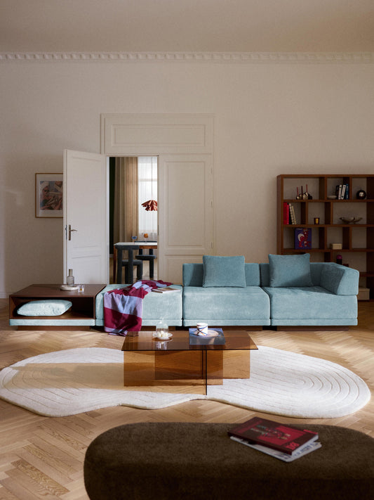 Lux Colin Modular Sofa (4-Seater) with Coffee Table & Footstool