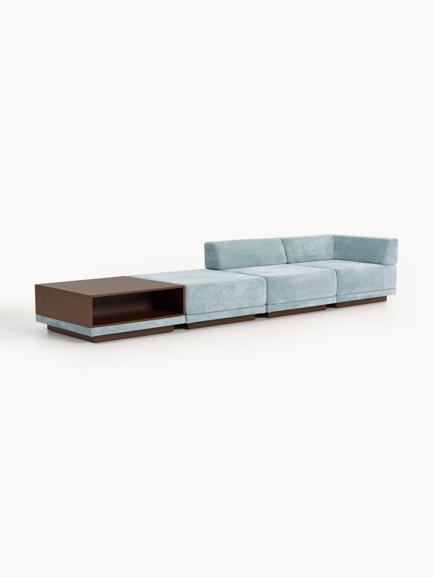 Lux Colin Modular Sofa (4-Seater) with Coffee Table & Footstool