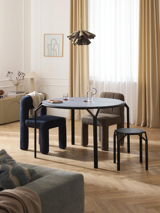 Lux Danilo Round Dining Table, Measuring Ø 120 cm