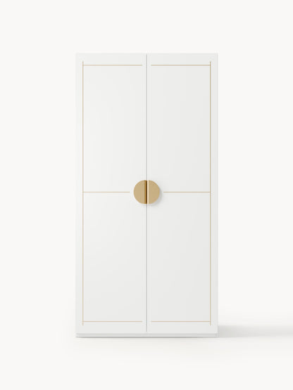 Lux Denise Modular Hinged-Door Wardrobe in Various Sizes, 100 cm Wide