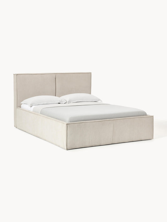 Lux Dream Corduroy Bed, Upholstered
