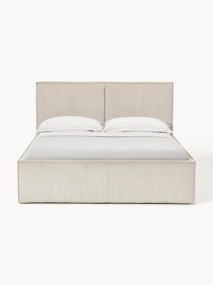 Lux Dream Corduroy Bed, Upholstered