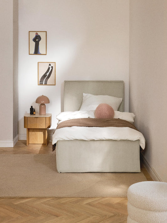 Lux Dream Single Bed, Corduroy, with Storage
