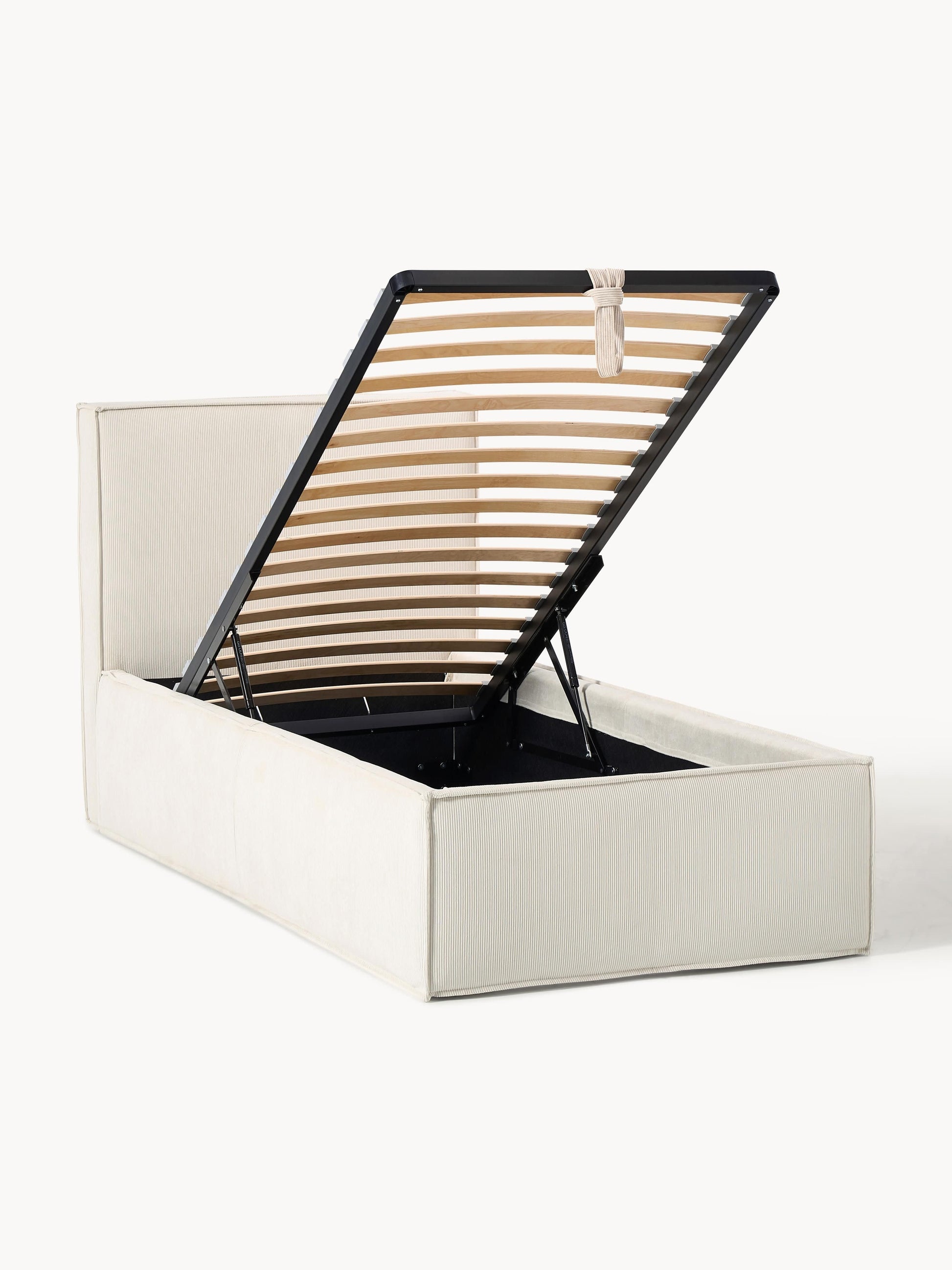 Lux Dream Single Bed, Corduroy, with Storage