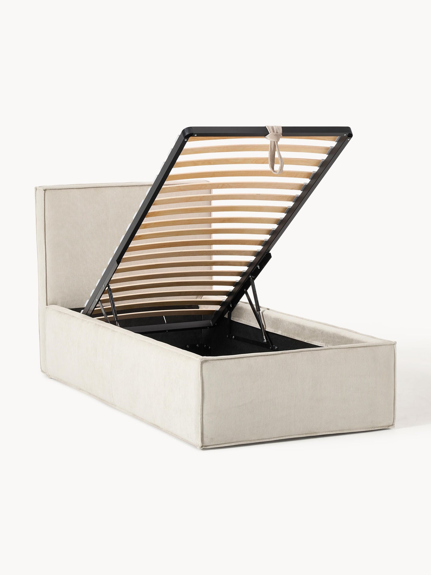 Lux Dream Single Bed, Corduroy, with Storage