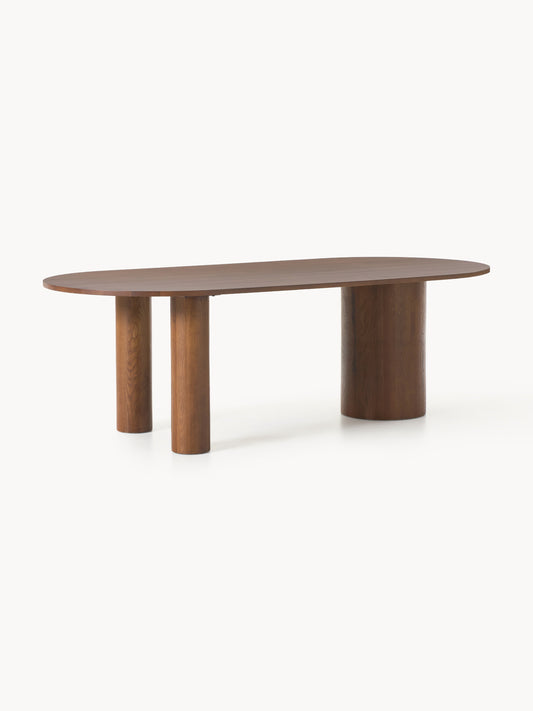 Lux Dunia Oval Dining Table Made of Oak, in Various Sizes