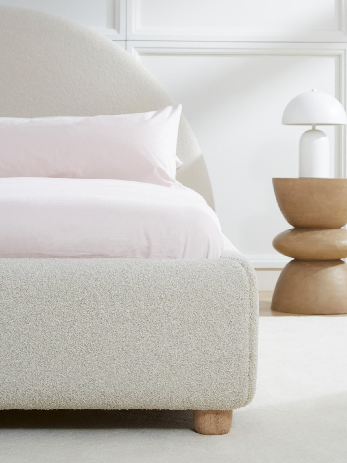 Lux Ebba Teddy Bed, Upholstered