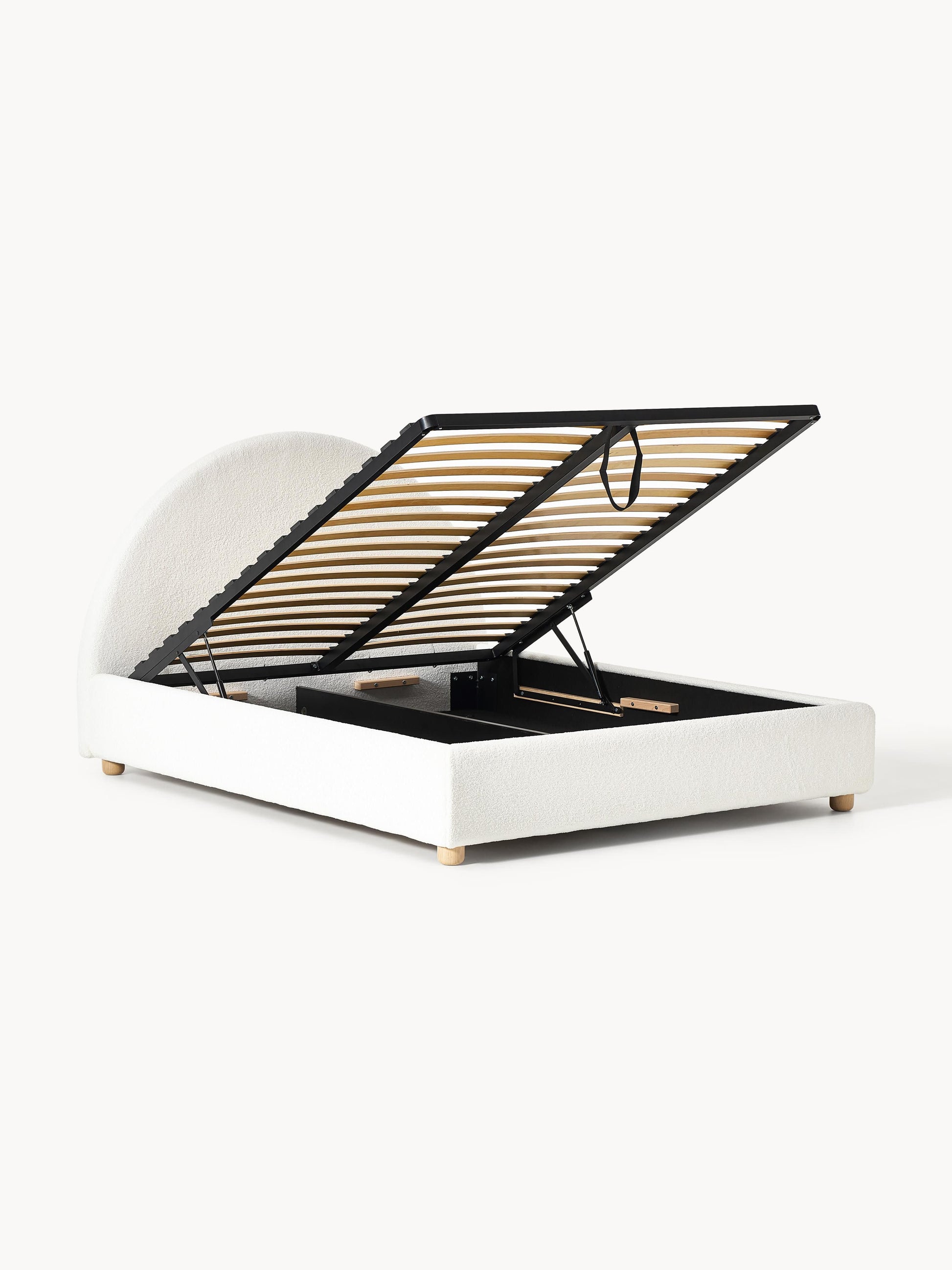 Lux Ebba Upholstered Teddy Bed with Storage