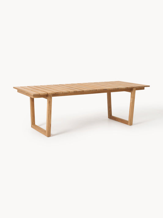 Lux Eiko Teak Wood Table for the Garden, 229 x 100 cm